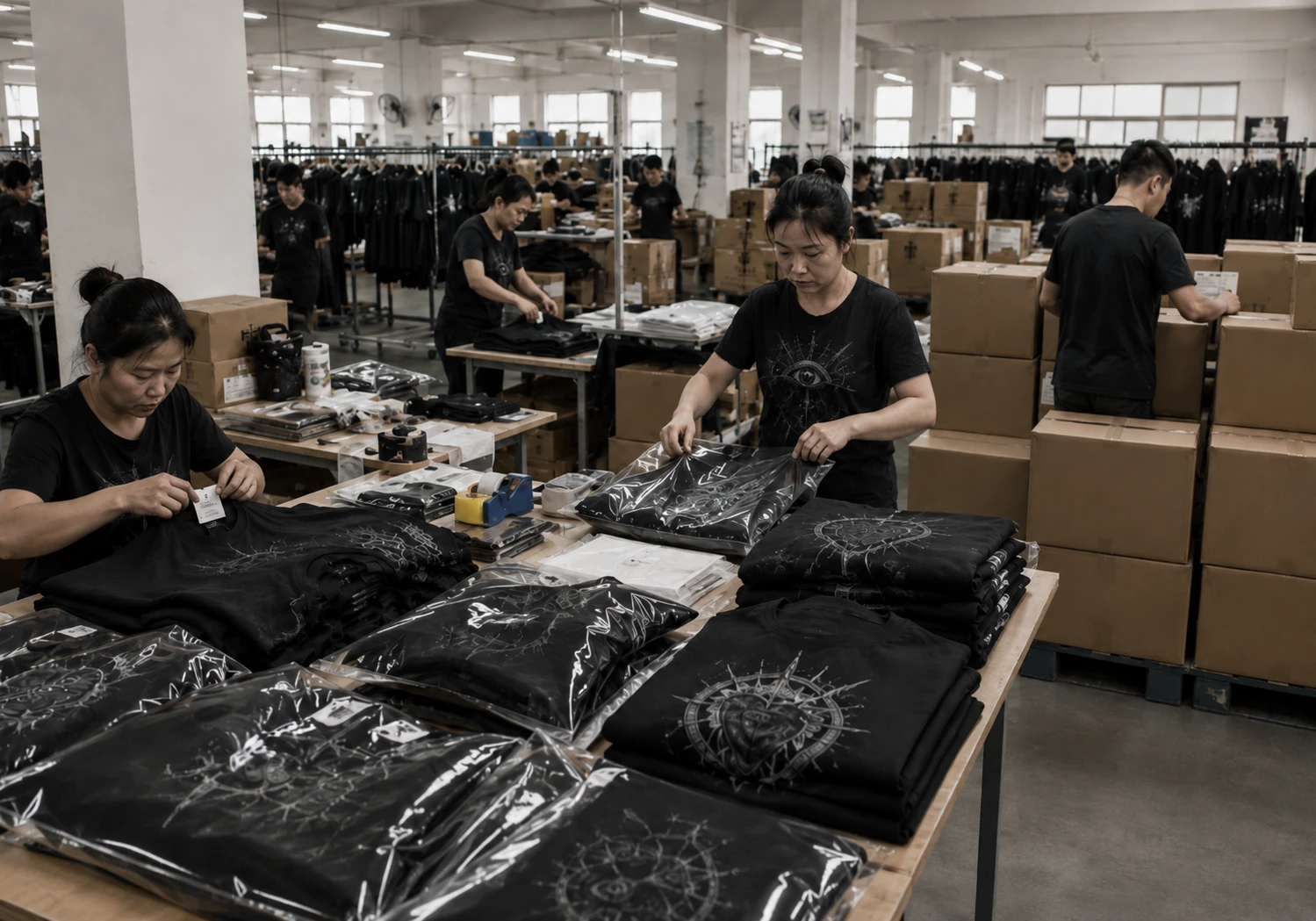 Packing & Dispatch at the Metrodress gothic apparel atelier