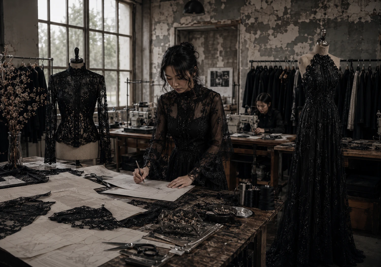 Sampling Room at the Metrodress gothic apparel atelier