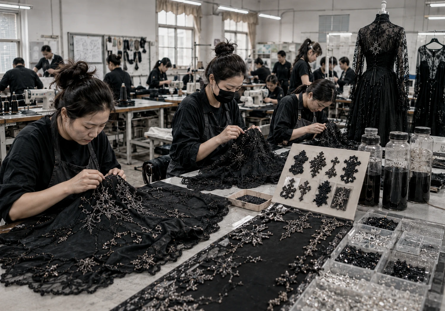 Surface Development at the Metrodress gothic apparel atelier