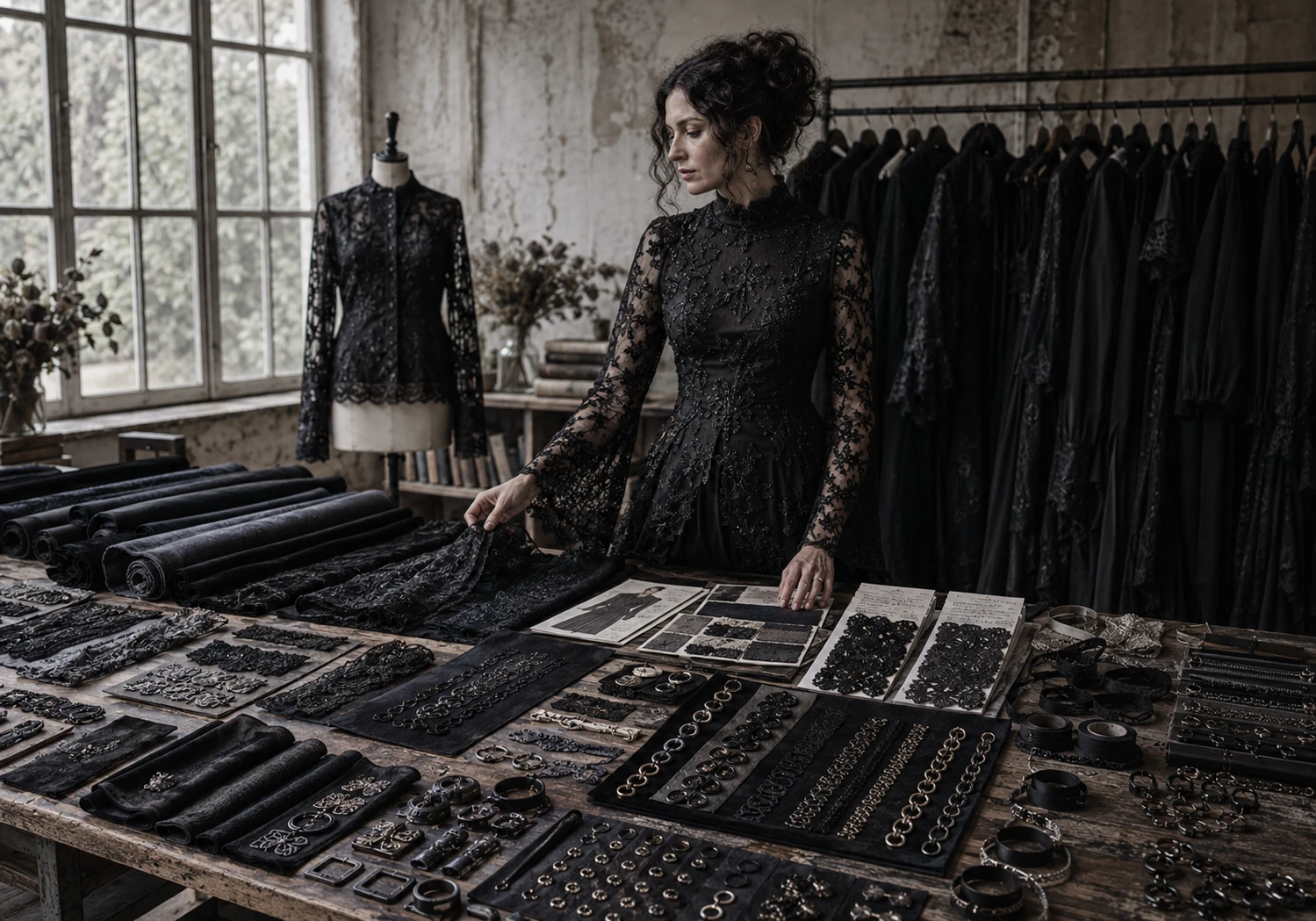 Finish Development at the Metrodress gothic apparel factory