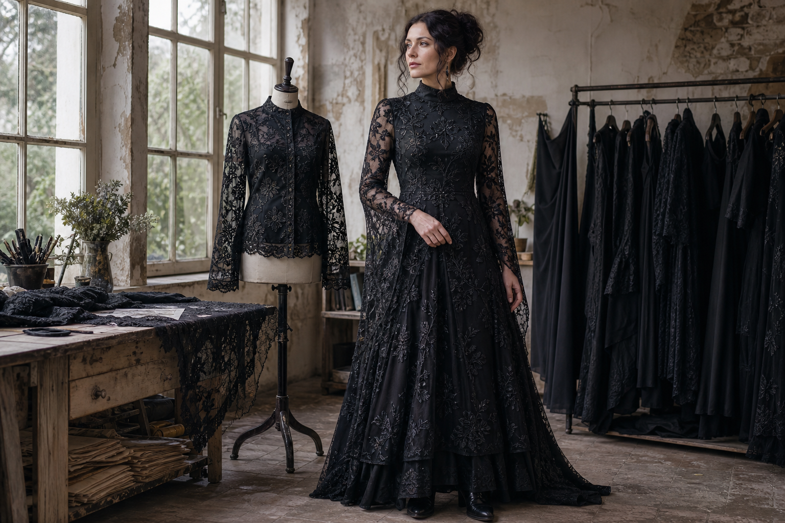 Gothic garment development in the Metrodress atelier
